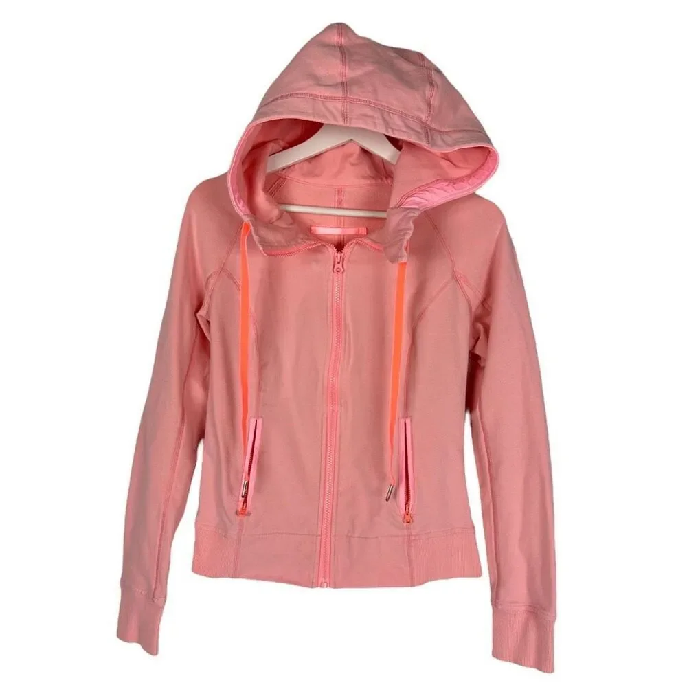 Lululemon Rejuvenate Hoodie size 8 Bleached Coral has a spot